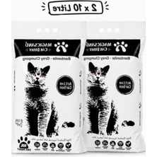 Rafta 10 L x 2 Adet Gri Topaklaşan Aktif Karbon Kedi Kumu