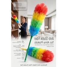Rafta Yıkanabilir 60 cm Anti-Statik Fiber Toz Alma Püskülü, 2'li Set
