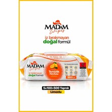 5'Lİ Set  Madam Yüzey Temizleme Havlusu Limon  Kokulu  Doğal Formül  5 Adet X100