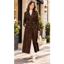 Moda Abad Gizemli Süet Trenç K4509