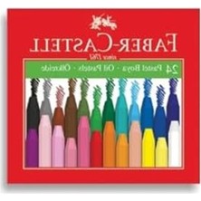 Rafta 24 Renkli Karton Kutu Pastel Boya Seti, Sanat Için Ideal