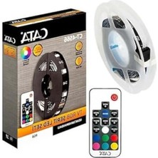 Rafta Rgb LED Işık, 3 Metre Uzunluğunda USB Bağlantılı