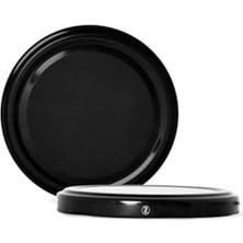 Rafta Hijyenik Paketli 10 Adet Kavanoz Kapağı - Siyah - 82MM