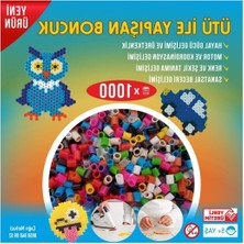 Rafta Renkli Yapışan Boncuk Seti, 5mm, 1000 Adet, El Yapımı Projeler Için