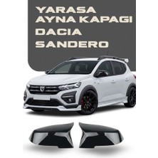 OtoÇizgi Dacia Sandero 2009-2020 Batman Yarasa Ayna Kapağı Piano Black