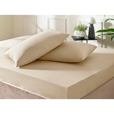 Rafta Ranforce King Size Fitted Çarşaf Seti, Vizon Renk Seçeneği ile Rahatlık