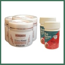 Bezos Three Brand Vücut Kremi 100 ml Arnavut Kremi3 Adet + Rus Merhemi 50 ml 2 Adet Bss