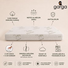 Doğal Visco Bamboo Bebek ve Çocuk Yatağı 7 cm – Ortopedik Park Yatak & Beşik & Anne Yanı Uyumlu