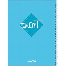 Rafta Kareli Turkuaz A4 Defter, 200 Sayfa, Le Color Markasız Kaliteli Malzeme