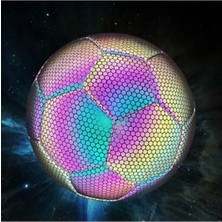 Rafta Holografik Parlayan Futbol Topu No:5 Eğlenceli Oyun