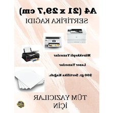 Rafta 200 Gr. A4 Sertifika Kağıdı, 50 Adet, 21 x 29,7 cm