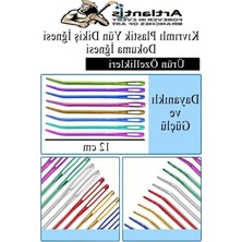 Rafta Kavisli Plastik Yün Iğnesi, 12 Cm, 10 Adet Set
