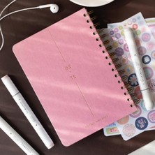 Rafta 2026-2027 Akademik Ajanda, A5 Spiralli Keten, Şeker Pembe