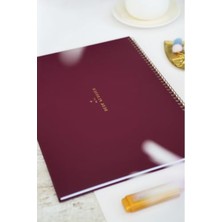 Rafta 2026-2027 16 Aylık Akademik Masaüstü Planlayıcı Takvim 25X35 cm - Bordo