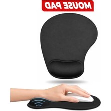Rafta Bilek Destekli Mouse Pad - Hafızalı Sünger, Ergonomik ve Kaymaz Taban