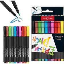 Rafta Faber-Castell Black Edition Keçeli Kalem Seti, 10'lu, Parlak Renkli