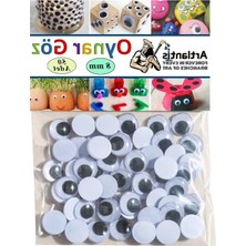 Rafta Oynar Göz, 8 Mm, 50'li Paket, Hobi ve El Işi Için