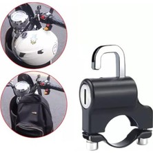 Rafta Monte Lua Motosiklet Kask Kilidi Hırsızlığa Karşı Bisiklet Kaskı 2 Anahtarlı Güvenlik Kilitleri ve Kurulum Aracı