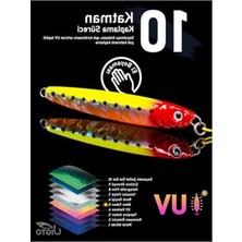 Rafta Glow Uv Metal Jig, 60GR Ağırlık ile Balık Avına Uygun