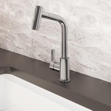 Rafta 24 cm Yükseklik ve 6 L/dk Akış Hızı ile Eviye Bataryası