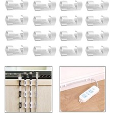Rafta 16 Adet Kablo Düzenleyici Klips Seti, Çok Amaçlı Kullanım