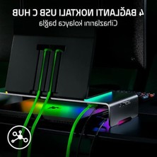 Rafta Alüminyum Monitör Standı, Rgb Özellikli Usb-C Hub ile