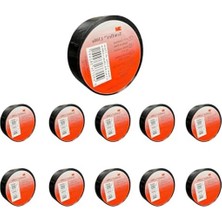 Rafta Elektrik Izolasyon Bandı, Siyah 10'lu Paket 18 mm x 9,15 M