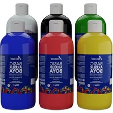 Rafta 500GR 6 Renk Basic Akrilik Boya, Sanat Çalışmaları Için