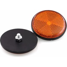 Rafta 6 mm Yuvarlak Reflektör, Scooter ile Uyumlu ve Güvenlik Için Tasarlanmış