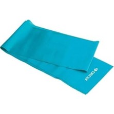 Rafta Orta Sert Pilates Bandı, 120 x 15 Cm, Turkuaz Renk