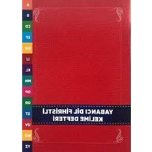 Rafta A-Z Indeksli Kelime Defteri, Kırmızı Kapaklı ve Kolay Kullanım Için