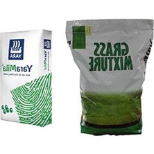 Rafta 6'lı Karışım Çim Tohumu Seti, 5 kg + 5 kg Çim Gübresi ile Birlikte