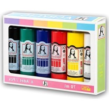 Rafta Mona Lisa Akrilik Boya Seti, 6 Renk 70 Ml, Yoğun Pigmentli