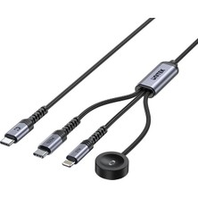 Unitek Unıtek Usb-C 3' U 1 Arada 100 W Hızlı Sarj Kablosu 1.2m (C14180AGY01-1.2M)