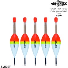 Fishack Işık Tüplü Olta Şamandırası - Savex - (6015) - 5 Adet - 15 gr