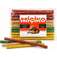 Miçiko Munchy Renkli Çubuk Köpek Ödülü 14 cm 100 Gram (MİNİ PAKET)