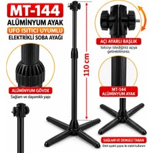 Minisan MT-144 Elektrikli Soba Için 110 cm Ayak Ufo Isıtıcı Ayağı
