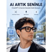 Str Store Yapay Zeka Destekli Akıllı Gözlük Kameralı Fotoğraf Video Kayıt Çoklu Dil Çeviri 32 GB Hafızalı