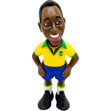 Rafta Pele Brezilya 1. Kit 12 cm Figür - Koleksiyonluk Pele Figürü Spor Futbol Simge Serisi Hayranlar Için