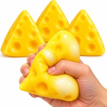 Rafta Üçgen Peynir Squishy Jel Dolgulu Sıkma Oyuncağı – Yumuşacık Esnek Fidget Oyuncak, Eğlenceli Peynir Tasarımlı Duyusal Oyuncak