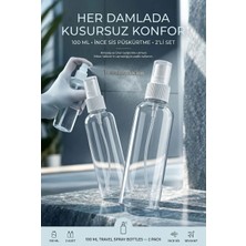 Transformacion Püskürtücü Boş Sprey Şişe 100 Ml 2 Adet 100 ml  Fısfıslı Kolonya Parfüm Dezenfektan Şişesi Seyahat Boy 721445