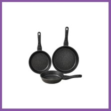 Bezos Redchef 20-24-28CM 3lu Dokum Tava Set Bzoshb