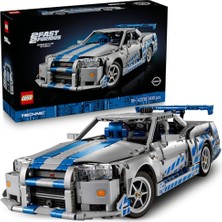 Rafta LEGO Technic Daha Hızlı Daha Öfkeli Nissan Skyline Gt-R (R34) Araba 42210