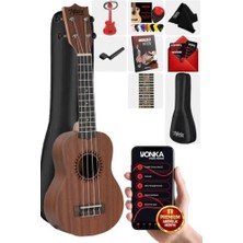 Rafta Midex SPA-251 Maun Ağacı Soprano Ukulele Seti