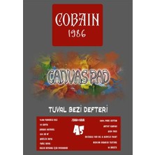 Rafta Cobain 1986 Canvas Pad Tuval Bezi Defteri Akrilik, Yağlıboya, Guaj Defteri (A5)