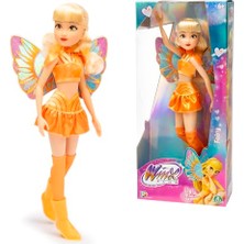 Rafta Winx Fairy Doll – Stella With Glitter Wings & Articulated Joints – Removable Fairy Accessories – Radiant Transformation Look – Official  Toy For Girls – Ages 4+