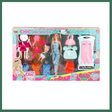 Bezos 02259 Cindy Doll Dolaplı Bebek Oyun Seti -Oyuncak Bss