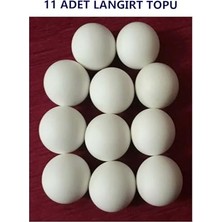 Rafta Profesyonel Langırt Topu 11 Adet, Langırt Masası Oyun Futbol Topları, 33 Mm, 20 gr