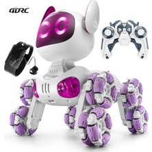 Rafta 2.4g Uzaktan Kumandalı Robot Köpek Araba, Bilekten Kontrollü Rc Oyuncak, 8 Teker, Sesli, Işıklı, Akrobatik Hareketli, 8+ Yaş