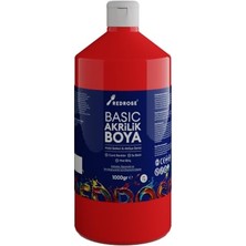 Rafta Kırmızı Basic Akrilik Boya 1000GR